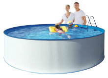 Kreta stålpool Ø460 cm 13500 liter - Swim & Fun